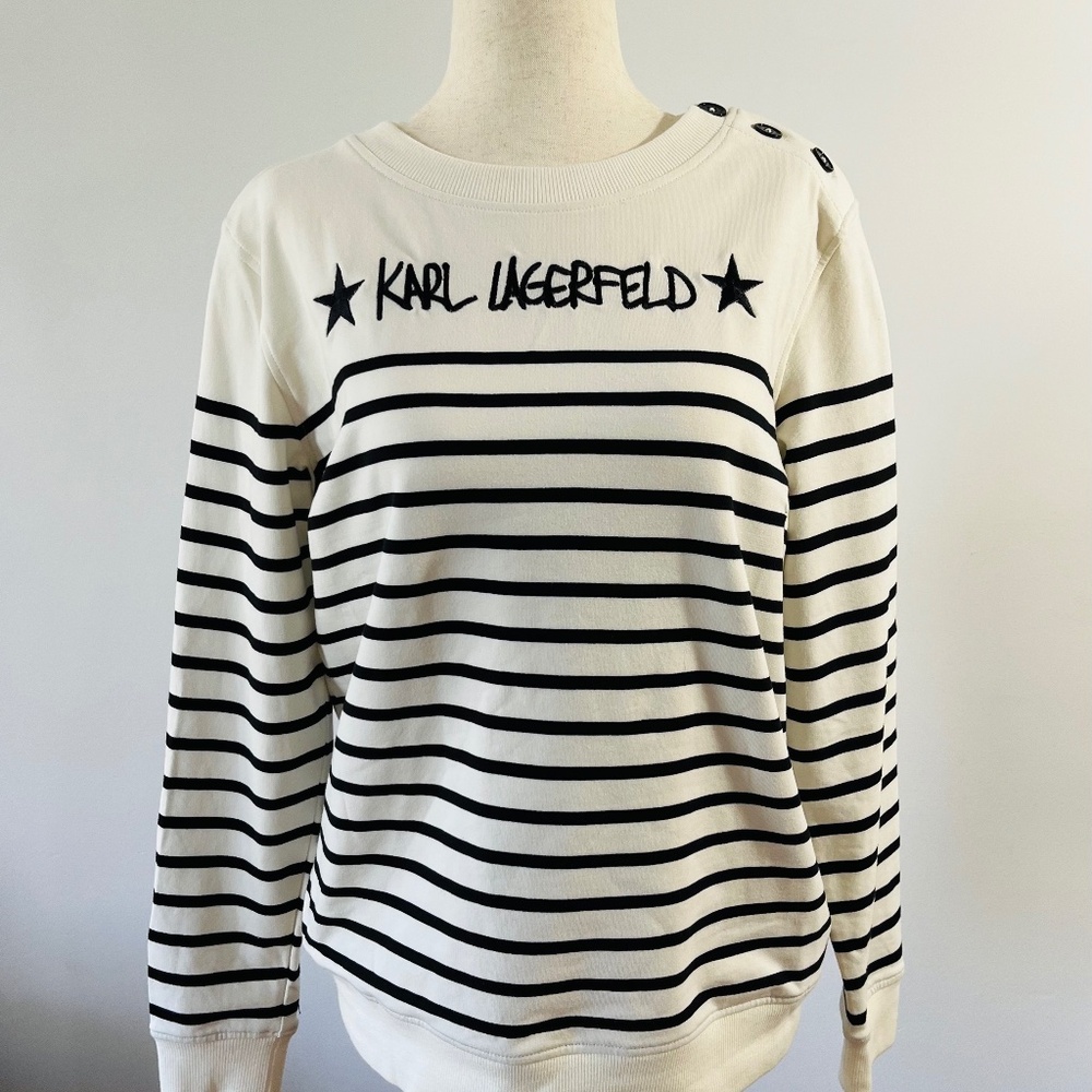 Karl Lagerfeld Sweat Shirt Sz XS